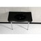 Fauceture VPB136K1ST Imperial Console Sink Basin W/Stainless Steel Leg, Blk/Chrm VPB136K1ST - alternate 5